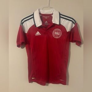 Youth Adidas DBU Dansk Boldspil Union 20th Anniversary Football Jersey size YL